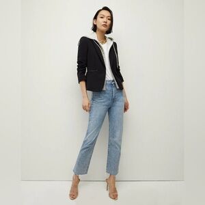 Veronica Beard Scuba Schoolboy Dickey Jacket in Black Women’s Size 10